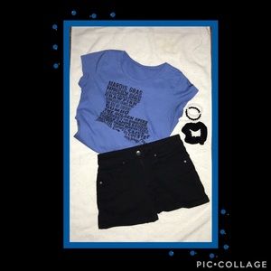 Fleurty Girl Louisiana Tee Shirt Blue - S